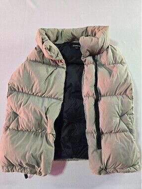 James Perse Y/OSEMITE Down Puffer Vest Gray 80/20 Duck Down Size 1